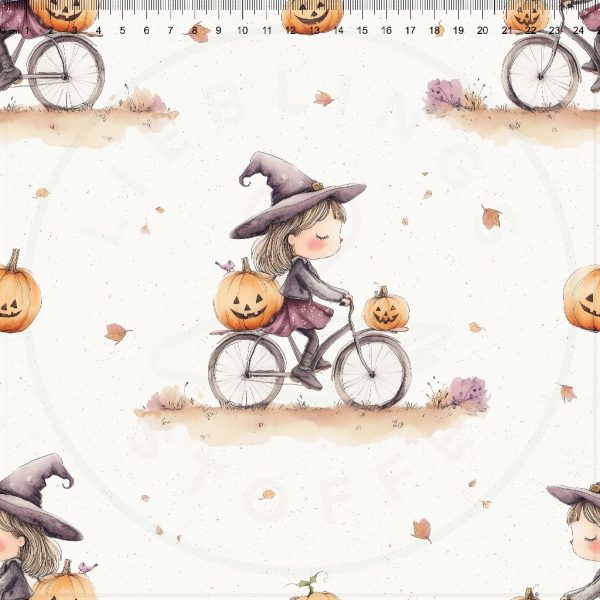 Cute pumpkin witch