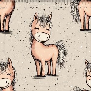 Pferd Sternchen beige