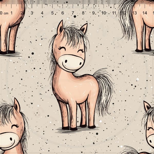 Pferd Sternchen beige