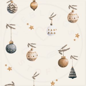 Christmas balls blue gold